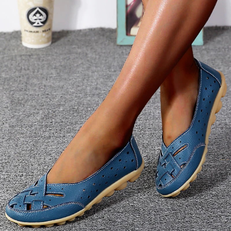 Ballerines en cuir ultra-confortable Inès