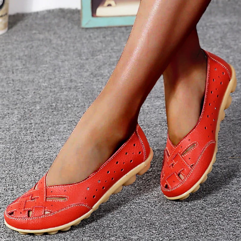 Ballerines en cuir ultra-confortable Inès