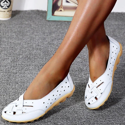 Ballerines en cuir ultra-confortable Inès
