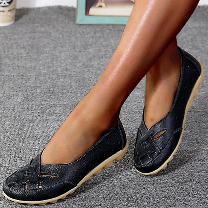 Ballerines en cuir ultra-confortable Inès